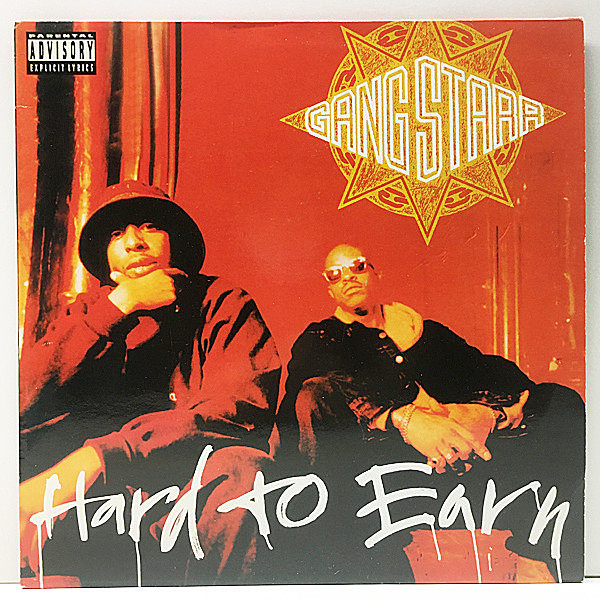 レコードメイン画像：レアな美品!! 2Lp '94年 オリジナル GANG STARR Hard To Earn (Chrysalis) Hip Hop 不朽の名作 DJ Premier & Guru 英 UK 初回プレス