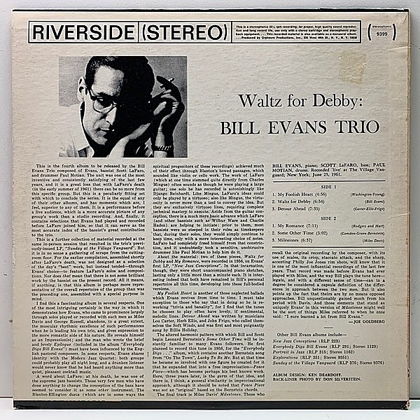 初回米国極上/Waltz for Debby Bill Evans Trio Bill Evans Trio - Waltz For Debby (Official Visualizer