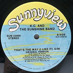 レコード画像：KC & THE SUNSHINE BAND / That's The Way (I Like It) - New Version