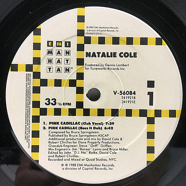 レコードメイン画像：【極上アーバン・メロウ】美盤!! '88年 USオリジナル NATALIE COLE Pink Cadillac / I Wanna Be That Woman 12インチ DJ MURO ネタ