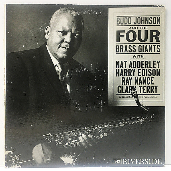 レコードメイン画像：USオリジナル MONO 深溝 BUDD JOHNSON And The Four Brass Giants (Riverside RLP 343) Tommy Flanagan, Harry Edison, Clark Terry ほか