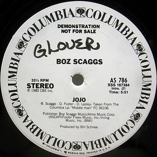 レコードメイン画像：PROMO プロモ 12 Orig. BOZ SCAGGS Jojo / MELLOW SOUL AOR 名盤
