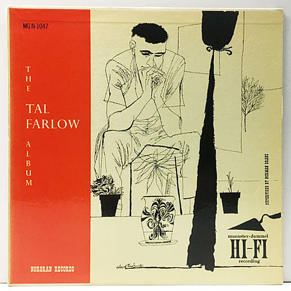 レコードメイン画像：良好!! 黄Norgran 米 USオリジナル TAL FARLOW Album (MG N-1047) DSMジャケ BARRY GALBRAITH, CLAUDE WILLIAMSON, OSCAR PETTIFORD