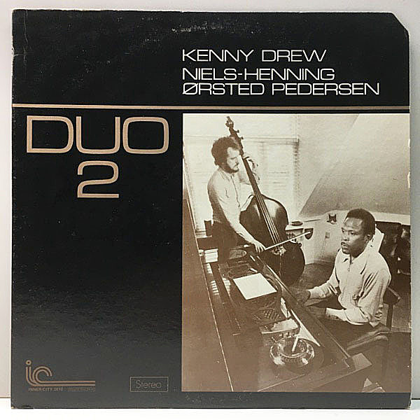 レコードメイン画像：美盤!! USオリジナル KENNY DREW & NIELS-HENNING ORSTED PEDERSEN Duo 2 (米 Inner City) 絶品のデュオ・アルバム Lp