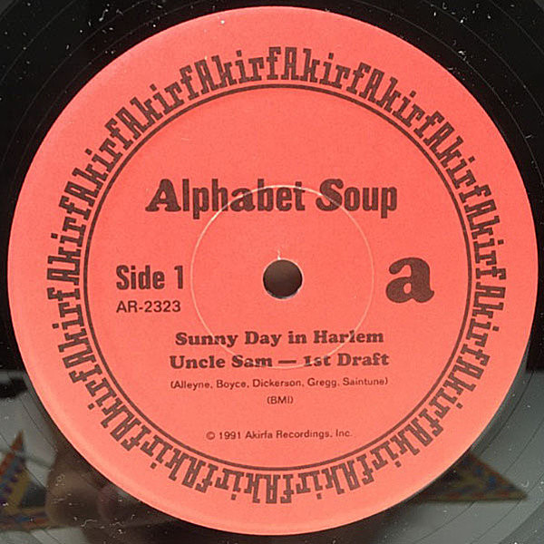 洋楽 Alphabet Soup - Sunny Day In Harlem ALPHABET SOUP / Sunny Day In Harlem (12) / Akirfa Recordings