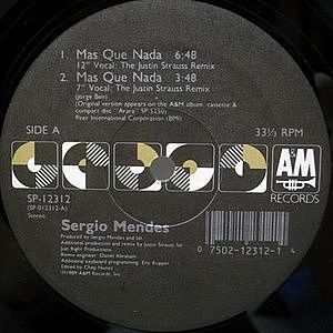 レコード画像：SERGIO MENDES / Mas Que Nada