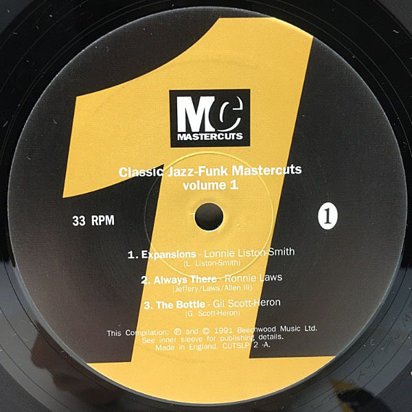 VARIOUS / Classic Jazz Funk Mastercuts Volume 1 (LP