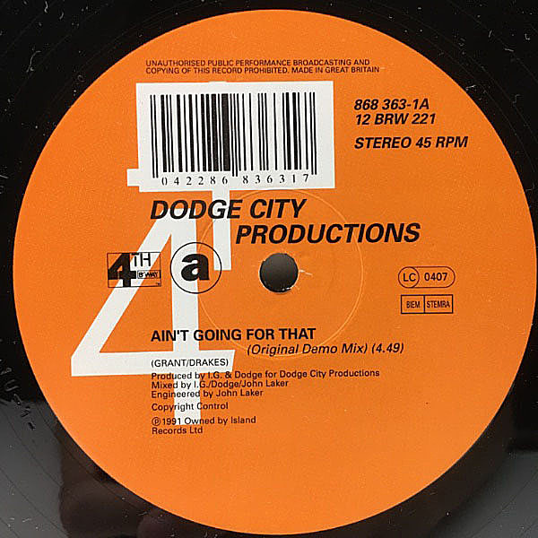 洋楽 BOODAH AN DA BANDIT 1994 TUFF CITY 高評価なギフト Bandit Da An Boodah | Alone Me Leave