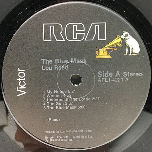 Jayme marques LP レコード RCA LOU REED / The Blue Mask (LP) / RCA Victor | WAXPEND RECORDS