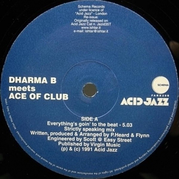 レコードメイン画像：PHAROAH SANDERSネタ! DHARMA B Meets ACE OF CLUB Everything's