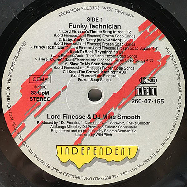 ●限定　Lord Finesse & DJ Mike Smooth ドイツ盤 ○限定 Lord Finesse & DJ Mike Smooth ドイツ盤 洋楽
