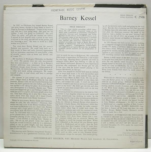 BARNEY KESSEL / Same (10) / Contemporary | WAXPEND RECORDS