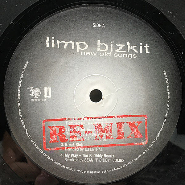 LIMP BIZKIT レコード　限定盤　レア　カラー盤　ニューメタル　ラップ LIMP BIZKIT / New Old Songs (LP) / Interscope | WAXPEND RECORDS