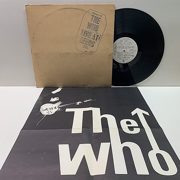 レコードメイン画像：【ポスター・写真を含む12点完品】美盤!! USオリジナル THE WHO Live At Leeds ('69 Decca DL 79175) 見開き ざら紙 米 初回プレス