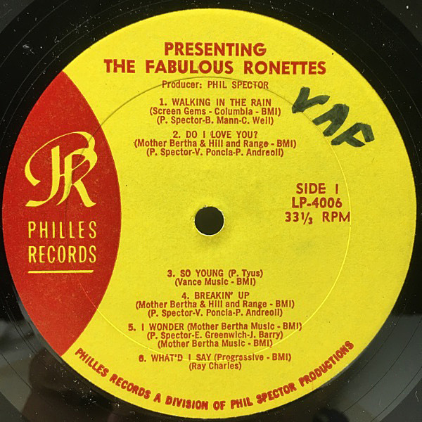 presenting the fabulous RONETTES USレコード