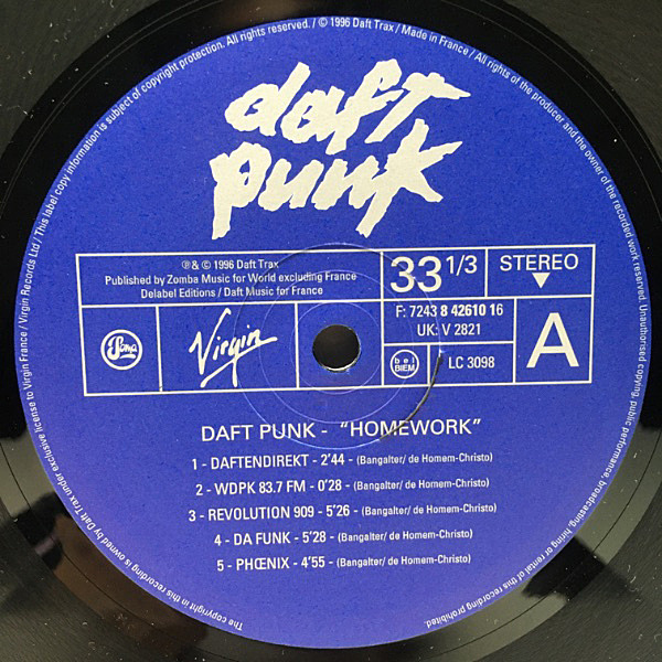 DAFT PUNK / Homework (LP) / Virgin | WAXPEND RECORDS
