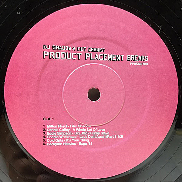 洋楽 Product Placement Breaks DJ SHADOW DJ SHADOW / CUT CHEMIST / Product Placement Breaks (LP
