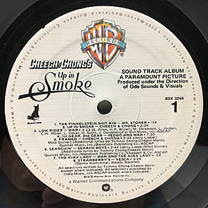 Cheech&Chong up in smoke ピクチャー盤　レコード Cheech & Chong – Cheech & Chong's Up In Smoke (Sound Track