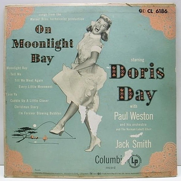 レコードメイン画像：良盤!! 10 Orig. FLAT 初回マルーン DORIS DAY On Moonlight Bay