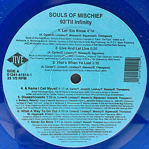 レコード画像：SOULS OF MISCHIEF / 93 'Til Infinity