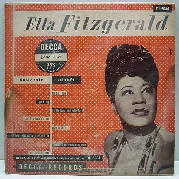 レコードメイン画像：10 Orig. ELLA FITZGERALD Souvenir Album / FLAT 両溝 MONO