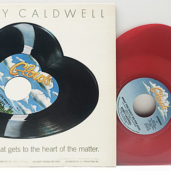 レコードメイン画像：プロモ (LTD. Heart Shape, Red Vinyl) 限定 ハート型 7'' 米オリジナル BOBBY CALDWELL What You Won't Do For Love | AOR メロウ・ソウル