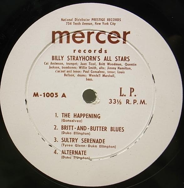 BILLY STRAYHORN'S ALL STARS / Same (10) / Mercer | WAXPEND