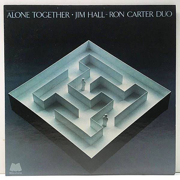 レコードメイン画像：美品!! USオリジナル JIM HALL / RON CARTER DUO Alone Together ('73 Milestone) ジム・ホール＆ロン・カーター 異色の変則デュオ