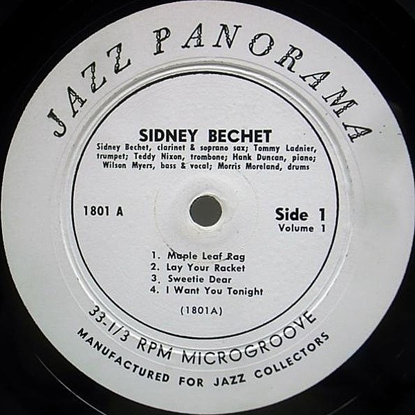 #3192【希少な名盤】シドニー・ベシェ VOL.2 10インチ レコード 耳 SIDNEY BECHET / Jazz Classics Volume 2 (LP) / Blue Note