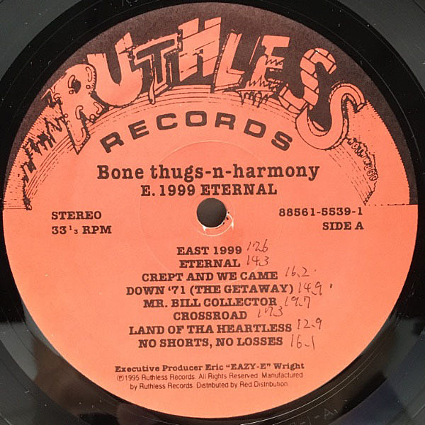 BONE THUGS-N-HARMONY / E. 1999 Eternal (LP) / Ruthless BONE THUGS-N-HARMONY / E. 1999 Eternal (LP) / Ruthless