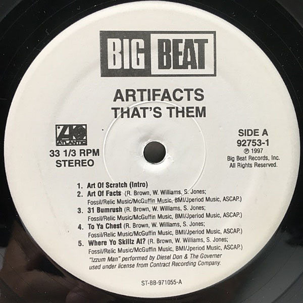ARTIFACTS / That's Them (LP) / Big Beat | WAXPEND RECORDS