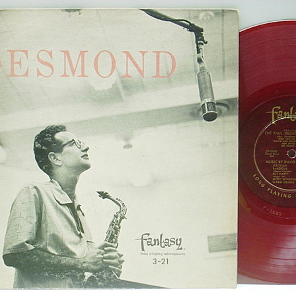 レコードメイン画像：激レア 赤盤 10'' FLAT US 完全オリジナル PAUL DESMOND Quintet (Fantasy 3-21) ポール・デスモンド 最高傑作 MONO 深溝 原盤