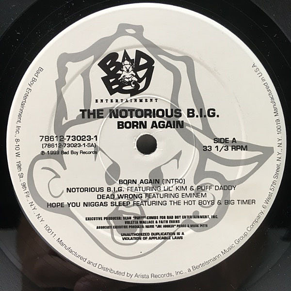 NOTORIOUS B.I.G. / Born Again (LP) / Bad Boy Entertainment 