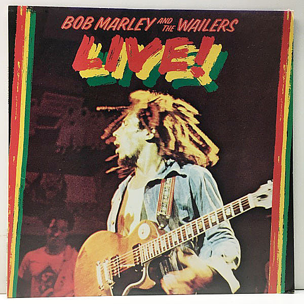 レコードメイン画像：解説・掛け帯付き 美盤!! BOB MARLEY & THE WAILERS Live! (Island) ボブ・マーリー 1975年7月 ロンドン公演での白熱のライヴ Lp