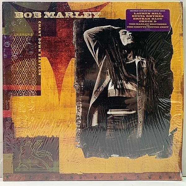 レコードメイン画像：【w./Erykah Badu, Lauryn Hill】シュリンク＋ハイプシール良好!! USオリジナル BOB MARLEY Chant Down Babylon 最高に興味深い企画モノ