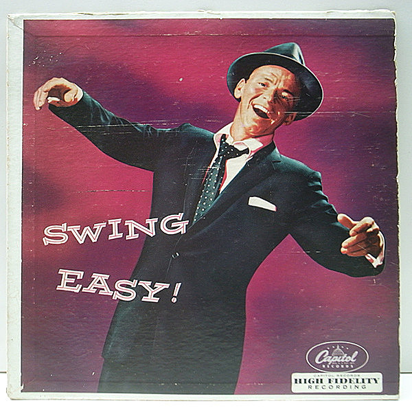 レコードメイン画像：激レア 10'' 原盤 MONO 初版リング・パープル US 完全オリジナル FRANK SINATRA Swing Easy (Capitol H 528) 名唱をたっぷり収めた大名盤