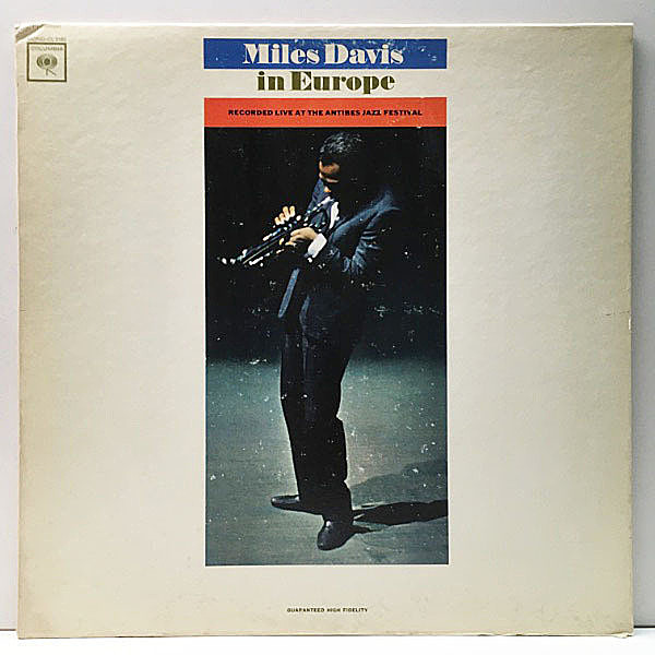 レコードメイン画像：MONO 初版 GUARANTEED 米 US 完全オリジナル MILES DAVIS In Europe (Columbia) George Coleman, Herbie Hancock, Tony Williams モノラル