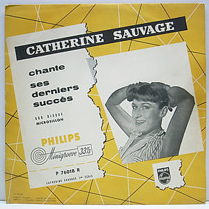 レコード画像：CATHERINE SAUVAGE / Chante Ses Derniers Succès