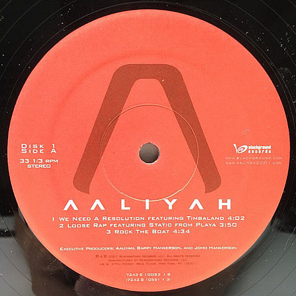 AALIYAH / Same (LP) / Blackground | WAXPEND RECORDS