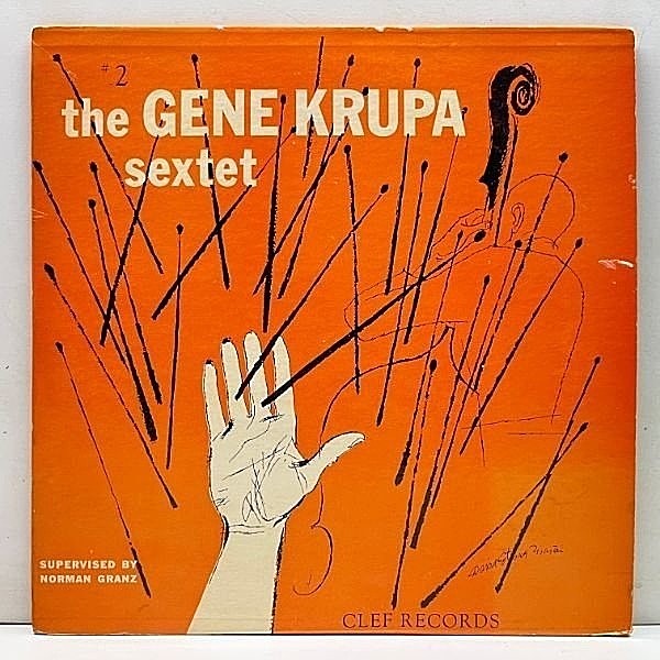 レコードメイン画像：良好!! 10インチ 原盤 US 完全オリジナル The Gene Krupa Sextet #2 (Clef MG C-152) w/Ben Webster, Teddy Wilson オールスターセッション