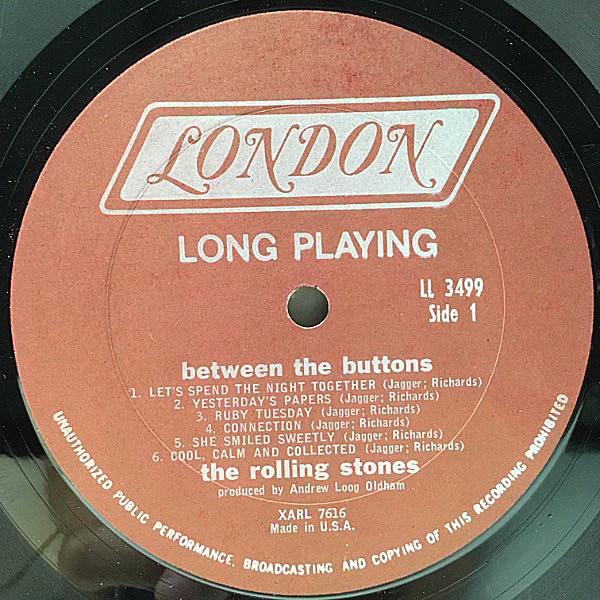 ROLLING STONES / Between The Buttons (LP) / London | WAXPEND