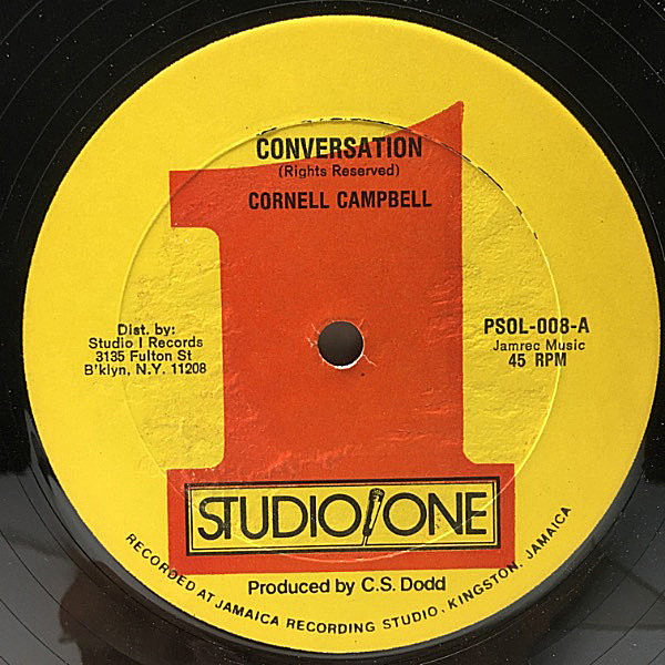 レコードメイン画像：CORNELL CAMPBELL Conversation【ファルセットで魅了する至福の名曲カヴァー】c/w. WINDEW HAYE Haunted House (Studio One) 12''