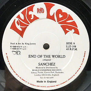 レコード画像：SANCHEZ / End Of The World