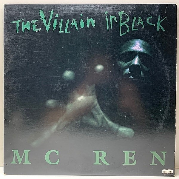 レコードメイン画像：【漆黒のメロウG-Funk】良好!! USオリジナル MC REN The Villain In Black ('96 Ruthless) N.W.A. Conscious, Gangsta Rap