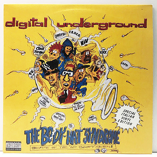 レコードメイン画像：【伊オンリー・ジャケあり！オリジナル】DIGITAL UNDERGROUND Body Hat Syndrome ('93 Tommy Boy) 2PAC