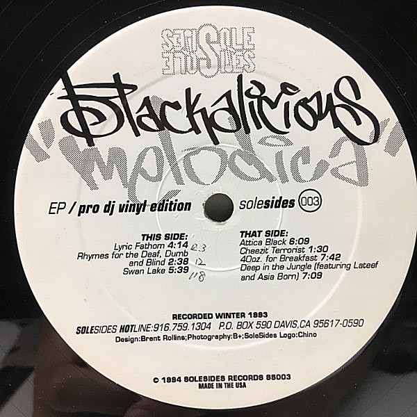 BLACKALICIOUS / Melodica (LP) / Solesides WAXPEND RECORDS