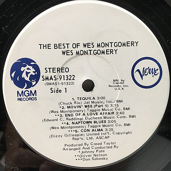 WES MONTGOMERY / The Best Of 〜 (LP) / Verve | WAXPEND RECORDS
