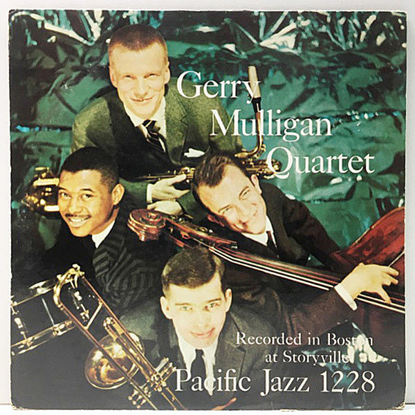 レコードメイン画像：レアな美盤!! MONO 深溝 GERRY MULLIGAN QUARTET Boston At Storyville (World Pacific PJ-1228) Bob Brookmeyer, Bill Crow, Dave Bailey