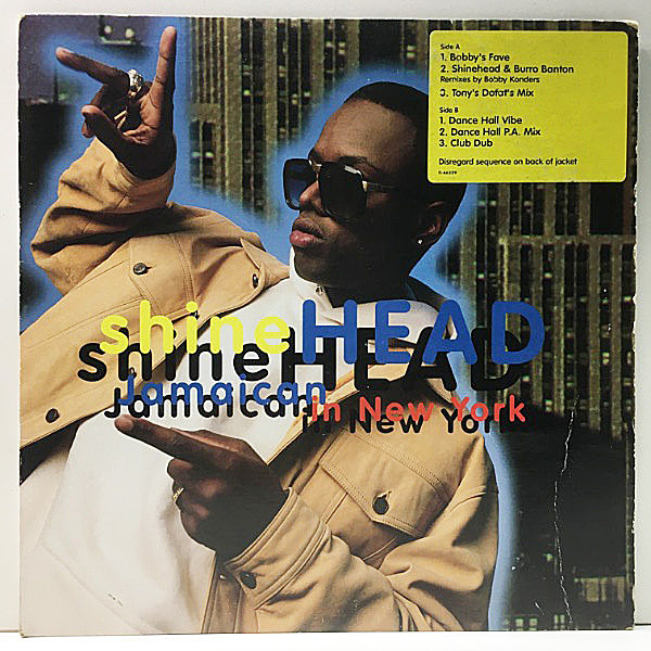 レコードメイン画像：【STING／Englishman In New York リメイク】USオリジナル SHINEHEAD Jamaican In New York ('92 Elektra) Tony Dofat's Mix ほか 計6Ver.