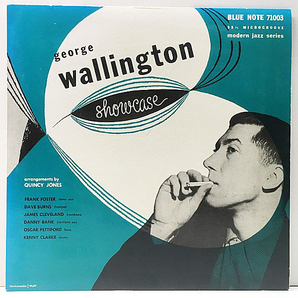 レコードメイン画像：MONO JPNプレス GEORGE WALLINGTON Showcase (Blue Note BNJ 71003) Quincy Jones, Frank Foster, Dave Burns, Oscar Pettiford ほか